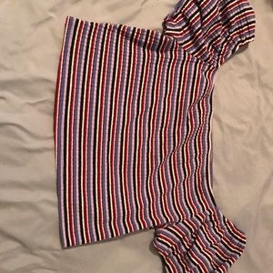 Off the shoulder crop top